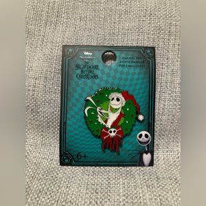 Loungefly Disney The Nightmare Before Christmas Jack & Zero Holiday Enamel Pin